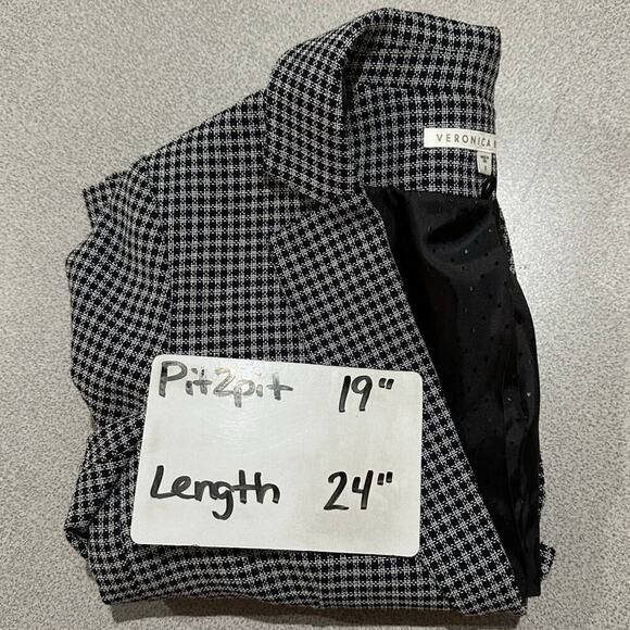 Veronica Beard Sz 8 Dickey Blazer‎ Black/White Gingham Houndstooth Quiet Luxury - Picture 8 of 14